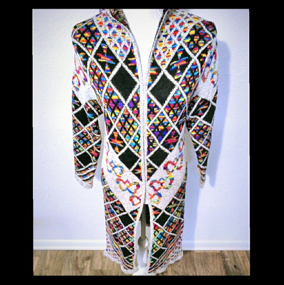 Northern Angel Sweaters - NWT Aztec Tribal BOHO Hooded Cardigan Sweater